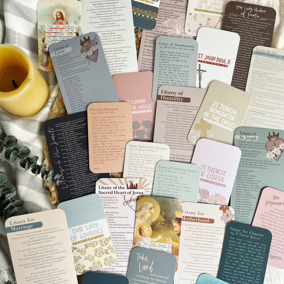 Catholic Prayer Card Bundle