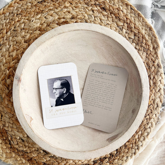 St. Josemaria Escriva Holy Card