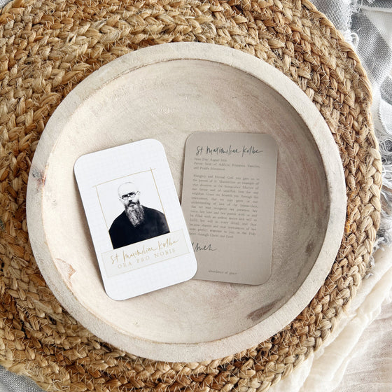 St. Maximilian Kolbe Holy Card