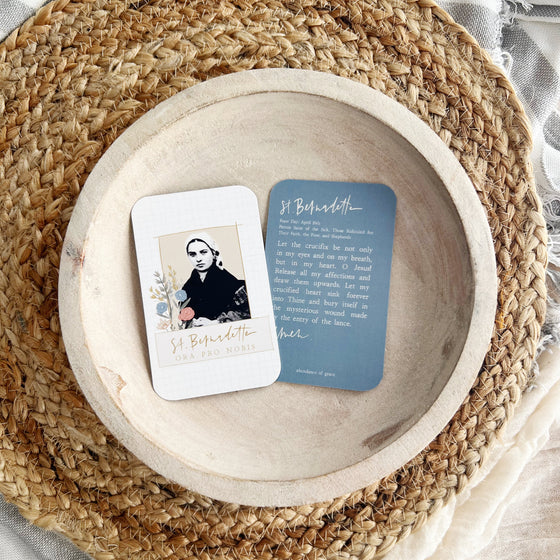 St. Bernadette Holy Card