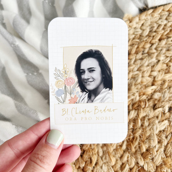 Bl. Chiara Badano Holy Card