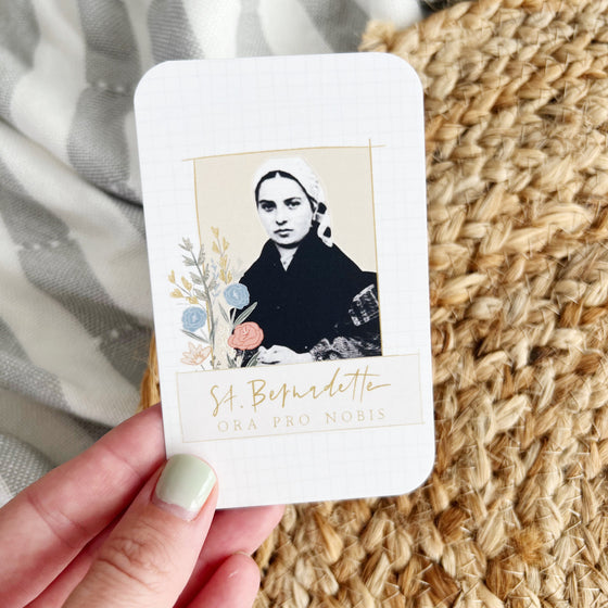 St. Bernadette Holy Card