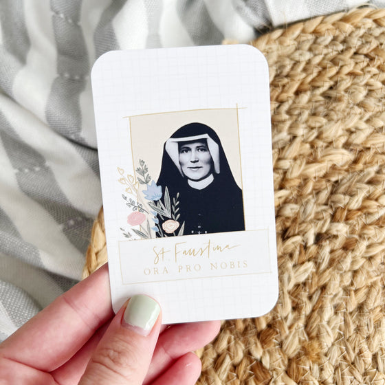 St. Faustina Holy Card
