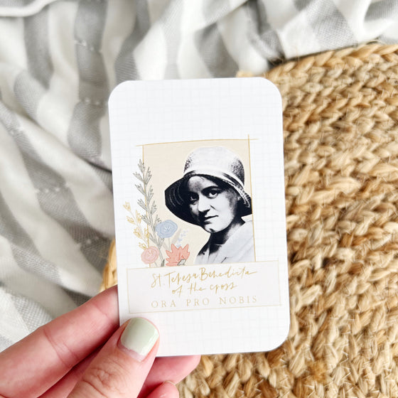 St. Teresa Benedicta of the Cross Holy Card