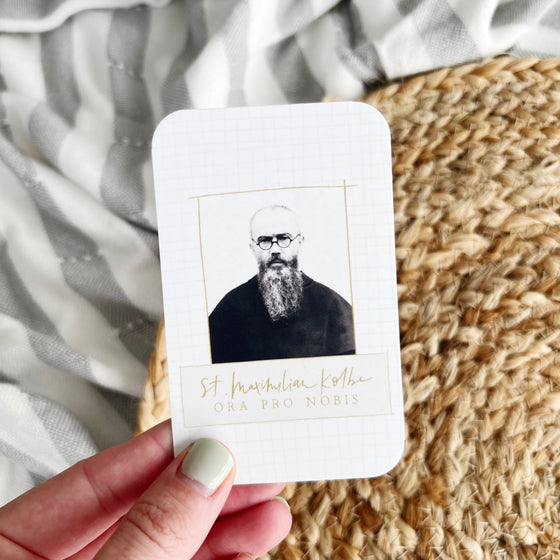 St. Maximilian Kolbe Holy Card